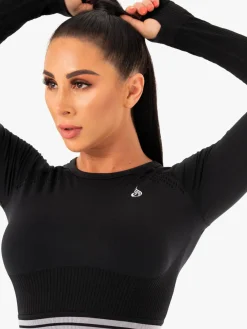 Freestyle Seamless Long Sleeve Crop