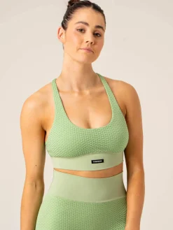 Honeycomb Seamless Sports Bra