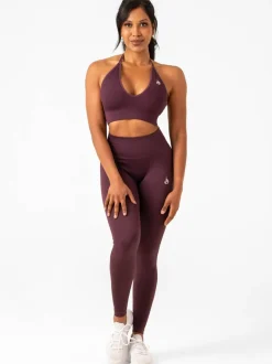 Lift Rib Seamless Halter Sports Bra