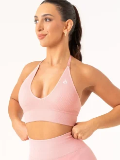 Lift Rib Seamless Halter Sports Bra