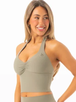 NKD Scrunch Halter Tank