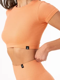 Rib Seamless T-Shirt
