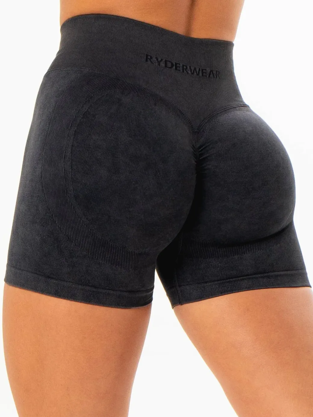 Stonewash Scrunch Seamless Shorts