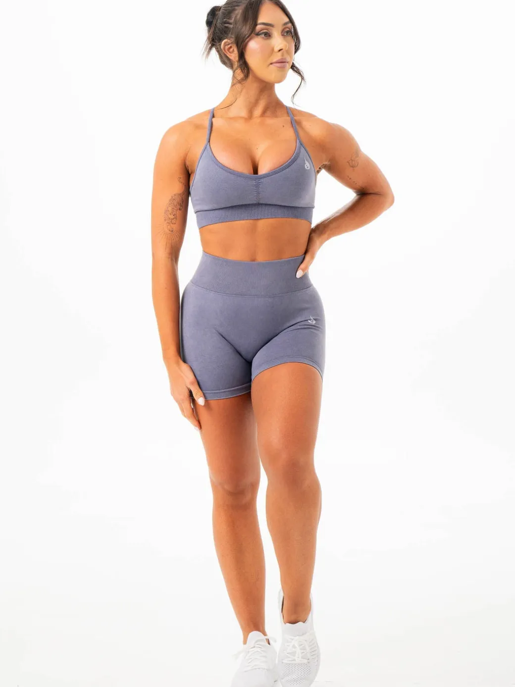 Stonewash Scrunch Seamless Shorts