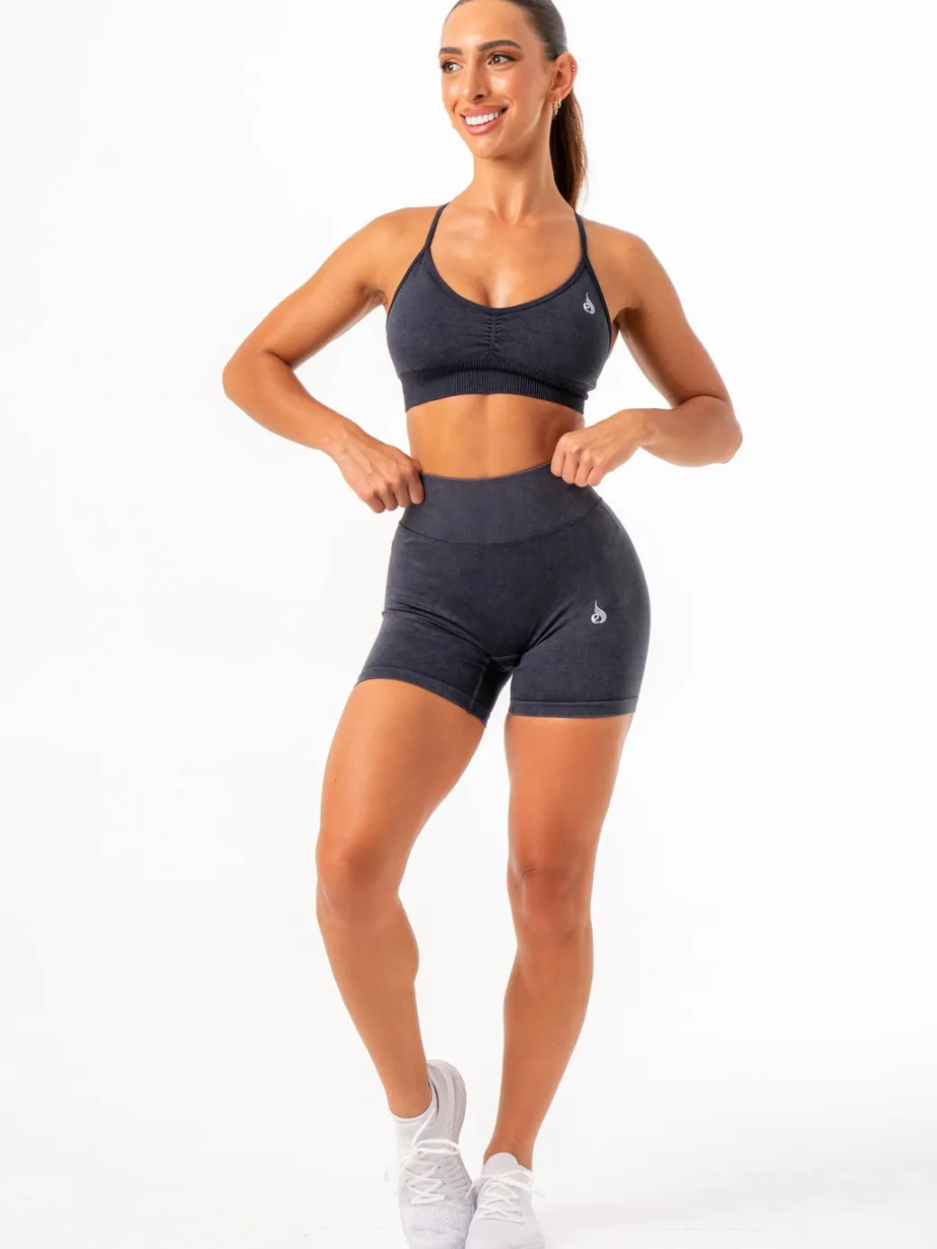 Stonewash Scrunch Seamless Shorts