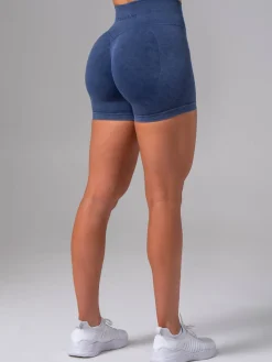 Stonewash Seamless Invisible Scrunch Shorts