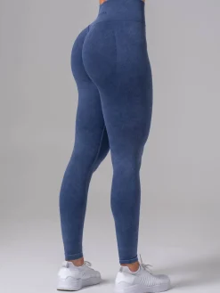 Stonewash Seamless Invisible Scrunch Leggings