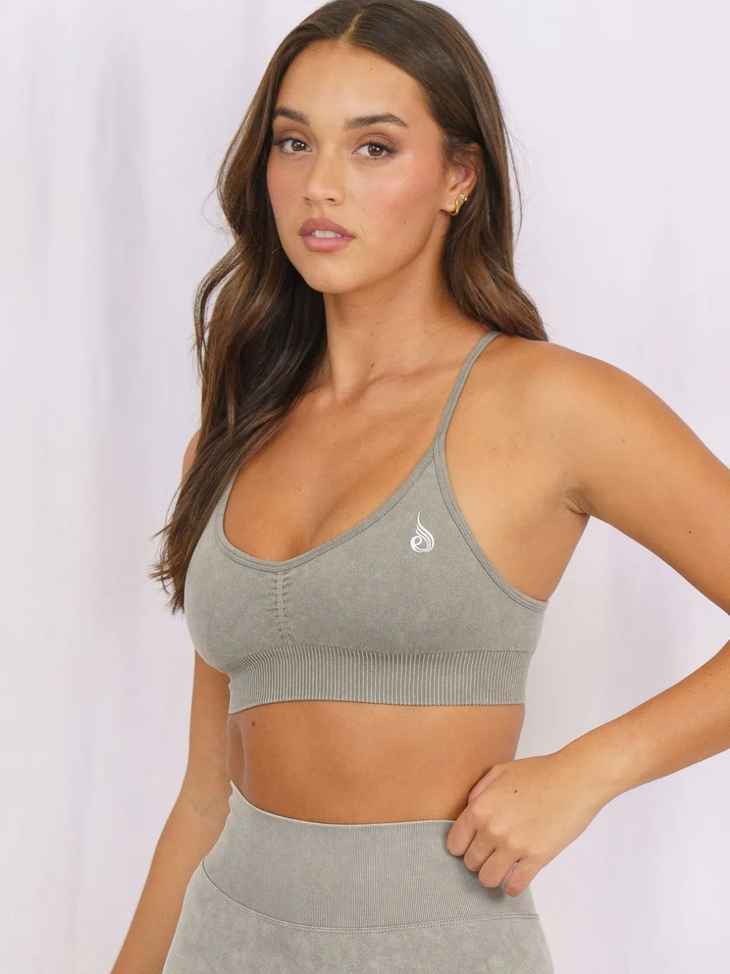 Stonewash Seamless Sports Bra