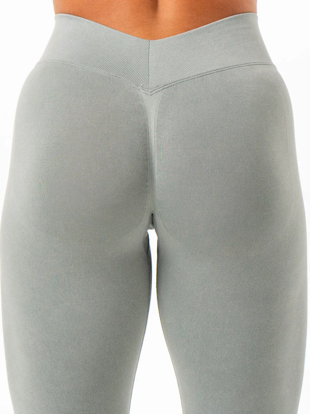 Stonewash Seamless V Back Leggings