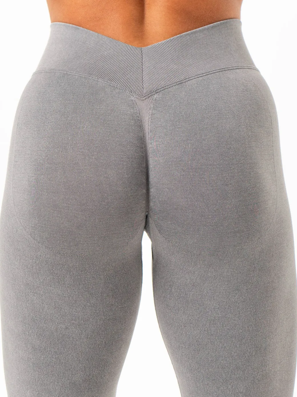 Stonewash Seamless V Back Leggings