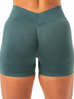 Stonewash Seamless V Back Shorts