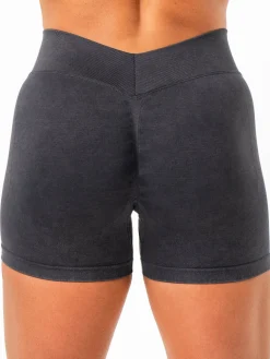 Stonewash Seamless V Back Shorts