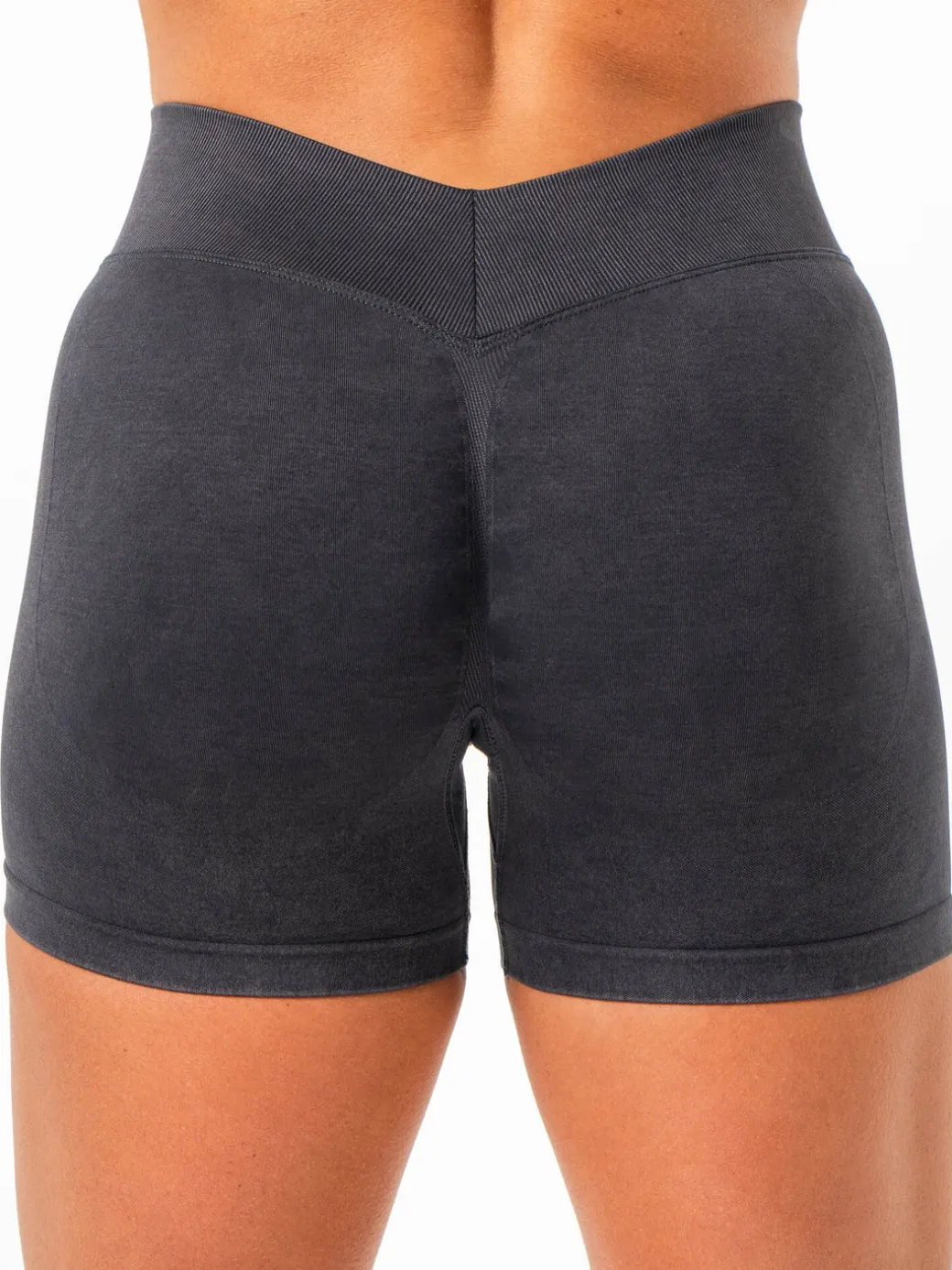 Stonewash Seamless V Back Shorts